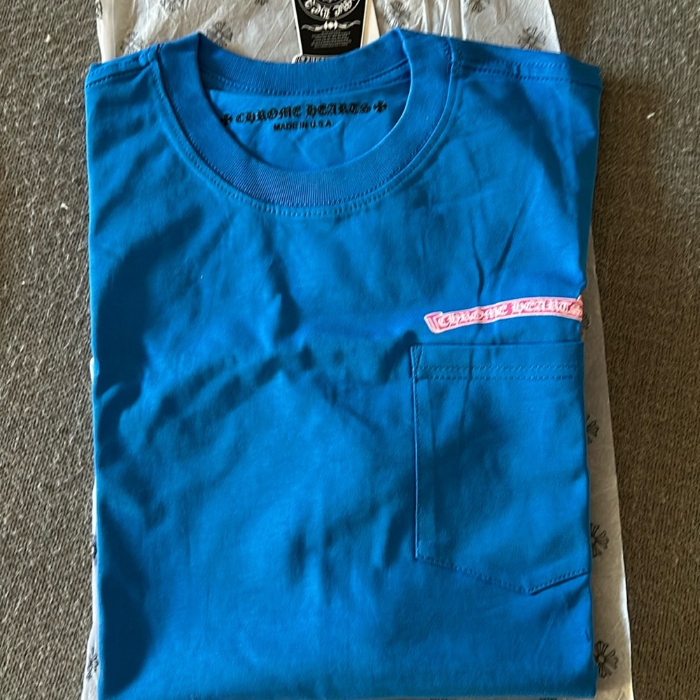 Chrome Hearts Scroll Tee Pocket Tee NEW